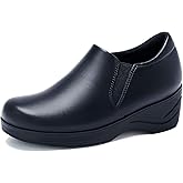 DOBOLIN Women Clogs Slip on Womens Mules with Arch Support Non-Slip Rocker Sole Comfort for Long Standing Work, Food Service, Nursing Shoes Navy Blue Size 7