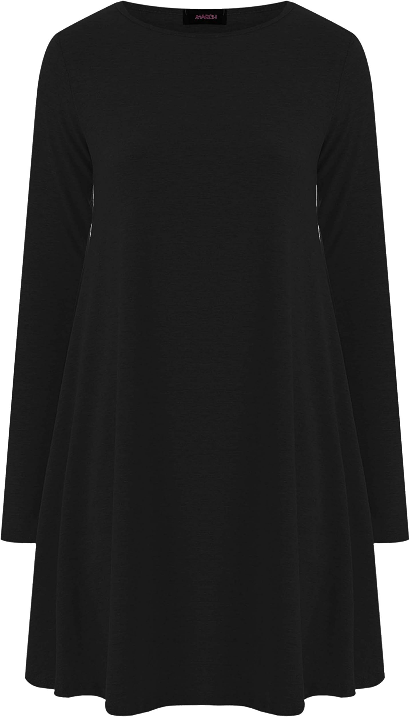 Right StyleWomen's Plain Casual Dress Xxxl(24-26) Black