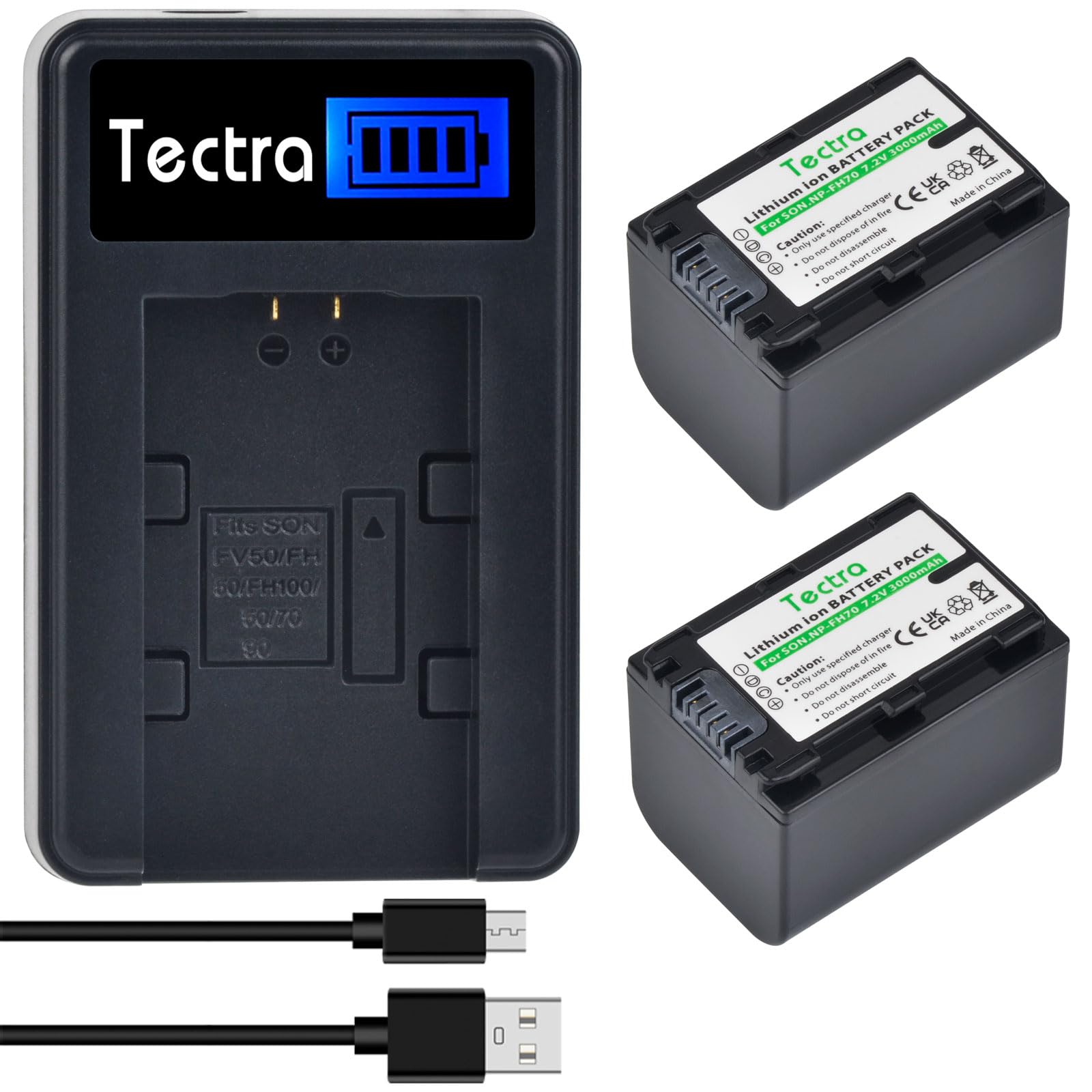 thumbnail image 2 of Kastar Dual LCD Battery Charger For Sony NP-FH100 Series – Fits HDR-SR10, SR100, SR11, SR12 2 of 3