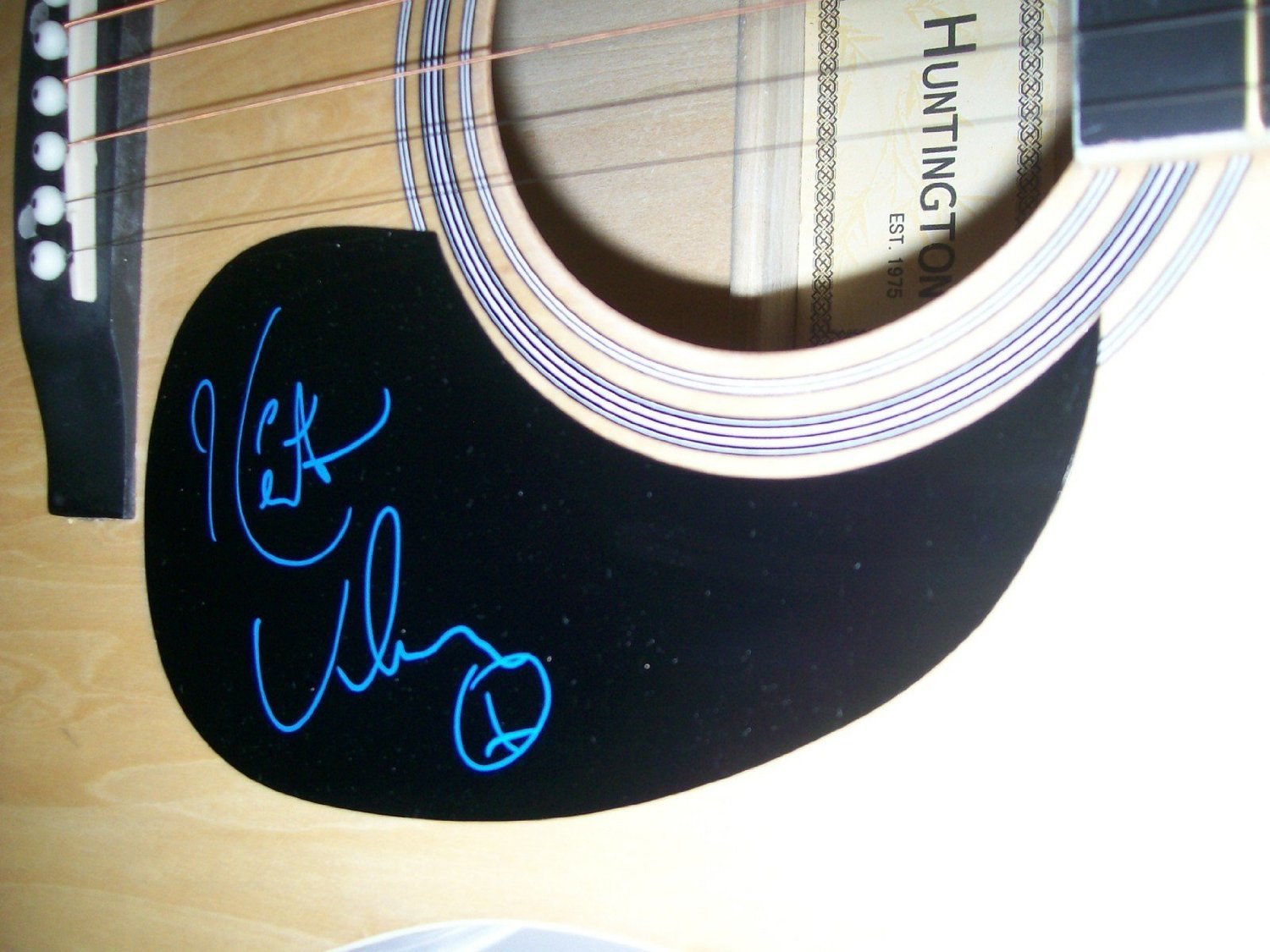 KEITH URBAN Signed Autograph Acoustic Guitar Country Music Custom LASER