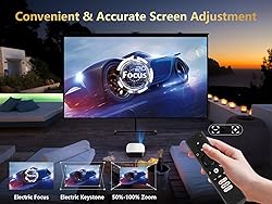 GooDee Smart 4K Projector with 5G WIFI and