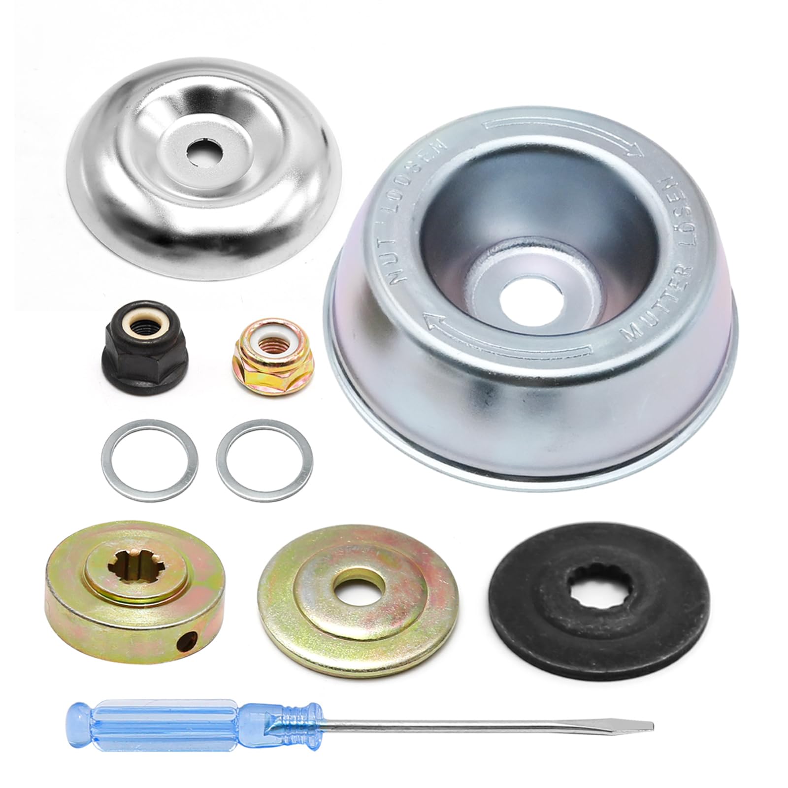 Photo 1 of SYOWADA 2 Sets Blade Adapter Attachment Maintenance Washer Kit and Blade Trimmer Head Adapter Kit Replacement for String Trimmers Brush Cutter