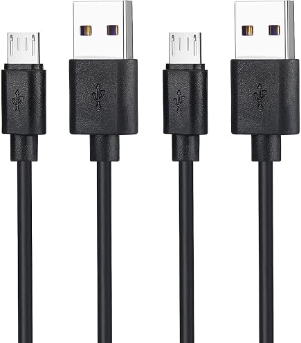 4x 10ft Micro Usb Data Power Charger Cable Cord Black Droid Dna Htc One
