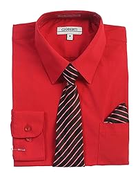 Gioberti Kids and Boys Long Sleeve Dress Shirt and