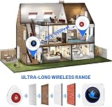 SINZUX Personal Alarm for Elderly 1 UK Receiver Waterproof Transmitter view 5
