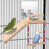 KyoukiBird Perch Platform Bird Toys with Bird