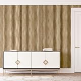 Arthouse Wood Slats Wallpaper Natural Brown view 4