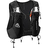 Haimont Running Hydration Vest with Water Bottles for Men Women, Lightweight 10L Hydrated Vest Pack for Trail Running, Hiking