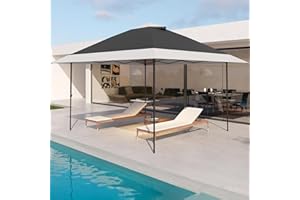 Uneeruiqy 13x13 Gazebo Tent, Instant Easy Pop Up Canopy with 3 Adjustable Height, Gazebos On Clearance - Outdoor Gazebo for Backyard, Party, Wedding, Outdoor Dining, Patio