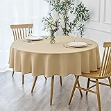 maxmill Round Textured Tablecloth Spill-Proof
