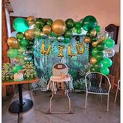 10x8ft Green Tropical Palm Leaves Picture