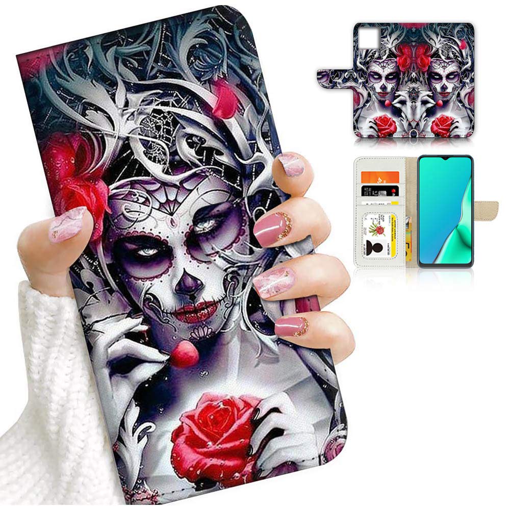 Photo 1 of True Love Jewellery Pty Ltd for iPhone 13 Pro Max, Designed Flip Wallet Phone Case Cover, A24252 Day of Dead Sugar Skull 24252