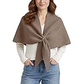 Baonmy Pashmina Shawl Wraps Women Knitted Shrugs Cashmere Cardigan Shoulder Top Sweater Scarf Rave Outfit for Evening Dresses