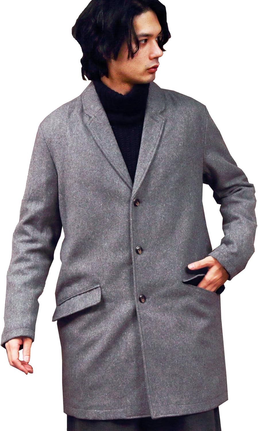 Amazon エイト 8 Eight チェスターコート ロング ジャケット メルトン コート ジャケット 通販