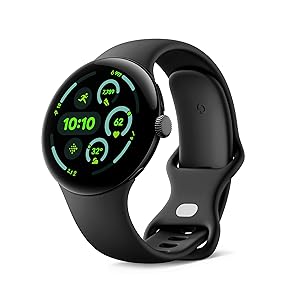 Google Pixel Watch 3 (45 mm) – Cassa nero opaco – Cinturino nero ossidiana – Wi-Fi