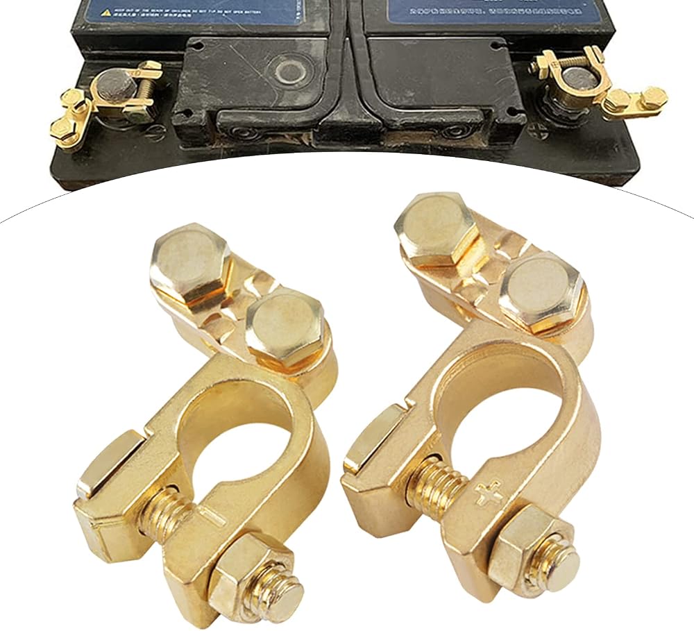 Techfection Car Battery Connectors Leisure Terminals Clamps Set