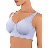 FeelinGirl Bras for Women No Underwire Seamless Smooth Bralette Full Coverage Comfy Everyday Bras with Wide Straps