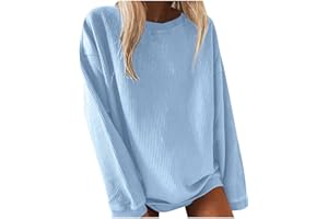 SUMENSUMEN Women's Casual Long Sleeve Fall Tops 2023 Ribbed T-Shirt Thin Sweatshirt Cute Crew Neck Pullover Graphic Tops