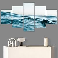 SIGNWIN 5 Panel Canvas Wall Art Modern Art Landscape Multicolor Photography Relax/Calm Rocky Romantics for Home Decorations Ready to Hang - 60