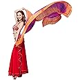 ZLTdream Women's 100% Silk Belly Dance Veils and Scarf Colors 98.4 * 43.3inch