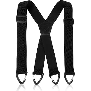 QFGasre Invisible Suspender for Men 1.5 Inches X Back Suspenders Heavy Duty | Suspenders Under Clothing, Adjustable Elastic,