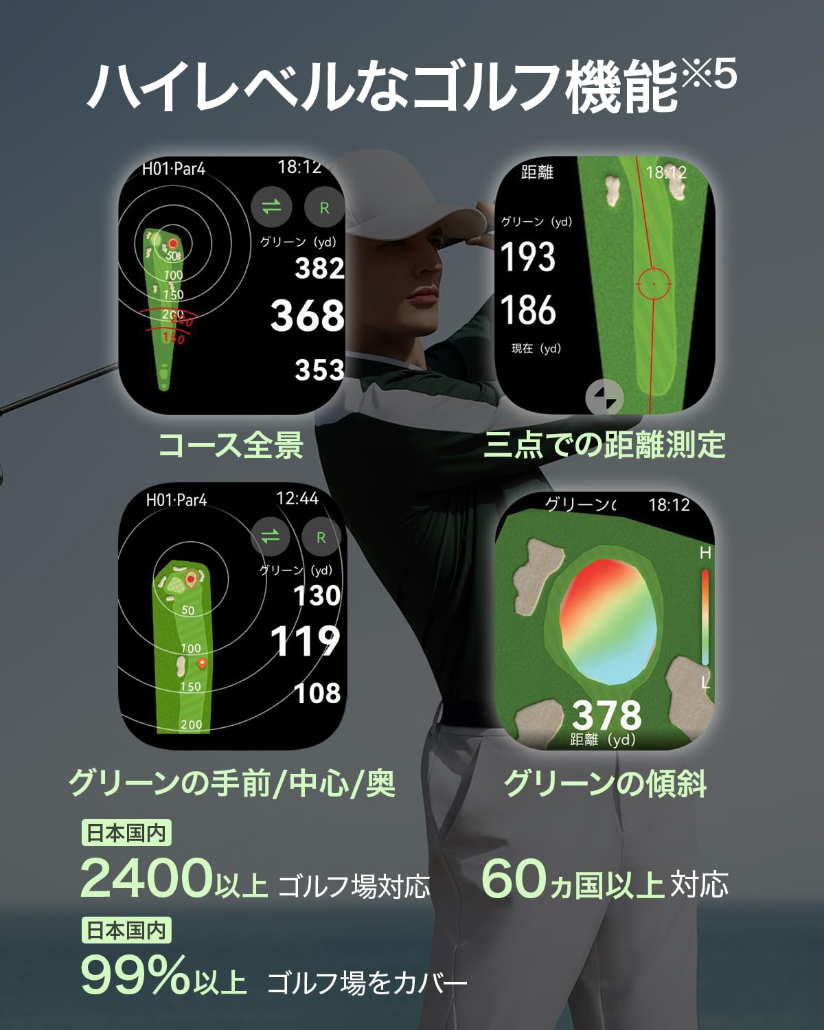 HUAWEI WATCH FIT 4 Pro Smart Watch, Thin and Lightweight, Golf Function, Barometer and Positioning System Suitable for Outdoor Activities, 1.82-inch 3000 nits Display, Sapphire Glass, Titanium Alloy