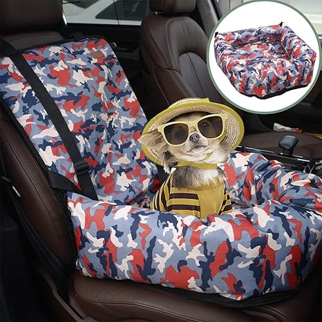 BO&CHAO Autositz für Hunde, für Reisen, für Haustiere, Autositz, Autositz, mit Aufbewahrungstasche, waschbar