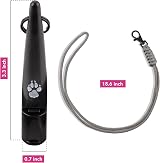 The Dog Lady TDL Gun Dog Training Whistle with Lanyard Black Grey Rope view 4