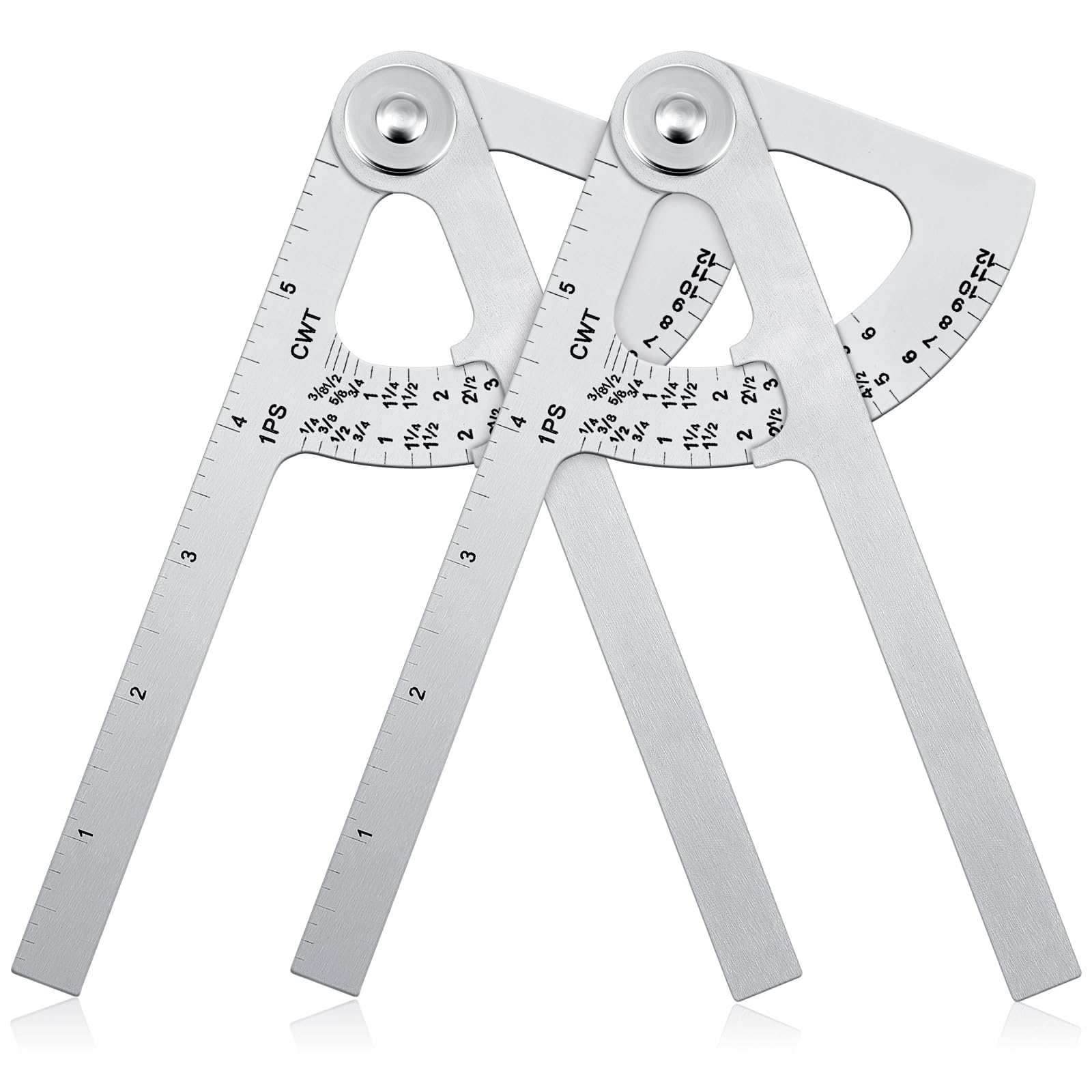Moxweyeni 2 Pack Pocket Sized Pipe Caliper