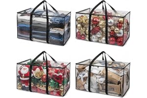 Extra Large Moving Bags, Heavy Duty Storage bags, U-Shaped Around Handles & Tag Pocket, Space-Saving Foldable Packing Bags fo