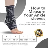 Lusenone Professional Ankle Support Brace 2 Pack Breathable Open-Toe view 3