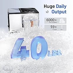 Nugget Ice Maker Countertop, 40lbs/24H, Pebble Ice