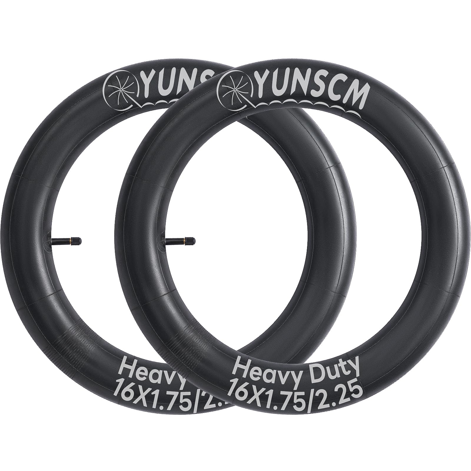 Photo 1 of 16" Heavy Duty Bike Tubes 16x1.75 16x1.95 16x2.10 16x2.125 AV Schrader Valve 45/57-305 Bicycle Tubes Compatible with 16 X 1.75/2.25 Bike Tire Tubes 2-PCS
