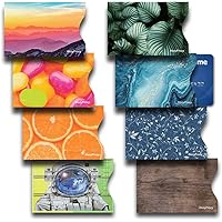 Amazon.com: 8 RFID Blocking Sleeves, Unique Designs and Arts in Purple,  Anti-Theft Credit Card Holder, Credit Card Protector, Easy to Recognize,  Sturdy and Perfect size for cards : Clothing, Shoes & Jewelry