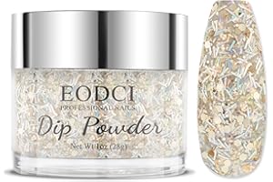 EODCI Nail Dip Powder Colors, Gold Glitter Mix Color Dipping Powder - Long Lasting Dip Nail Colors lasted 28 days - No UV/LED Lamp Required - Nail Starter Manicure DIY For Professional 1oz