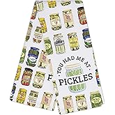 CMNIM You Had Me at Pickles Gift Pickles Kitchen Towel for Pickle Lover Gifts Canning Season Gifts Pickles Themed Dish Towel (241231 Pickles TW)