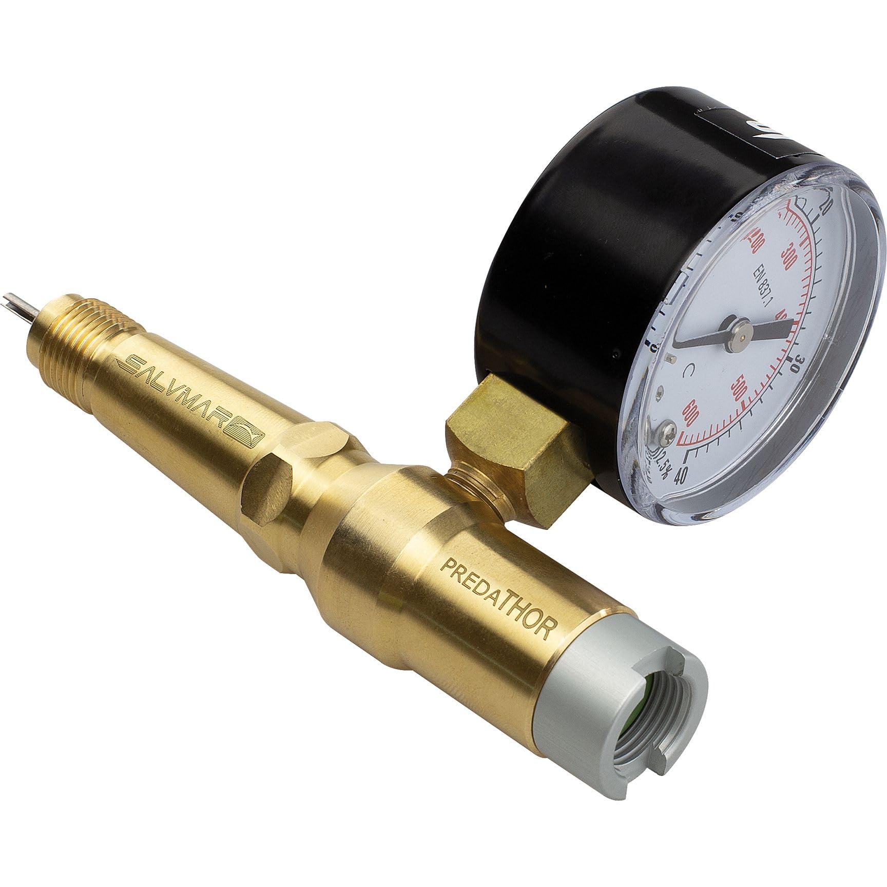 SALVIMAR Predathor PRO Pressure Gauge, Unisex Adult, Brass, 0/40 bar