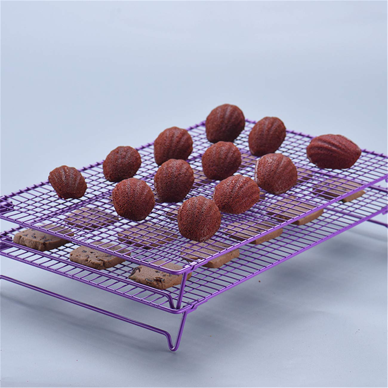 Patisserie Grilles De Refroidissement Napravi Rs Bigsweety Pourpre Biscuit Support De Gateau Anti Adhesif Support De Gateau Plateau De Cuisson Pour Gateaux Biscuit Et Pain