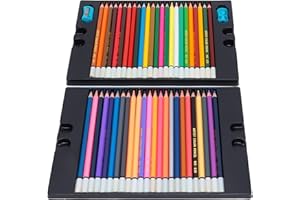 72 Colors Oil Pastels Pencils Set, Professional Colored Pencils Bulk, Hexagonal Soft Core Wooden Pencils with Sharpeners for 