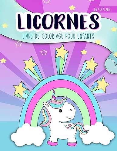 Download Licornes : livre de coloriage pour enfants : de 4 à 9 ans: Un cahier d’activités mignon pour les enfants, filles et garçons PDF