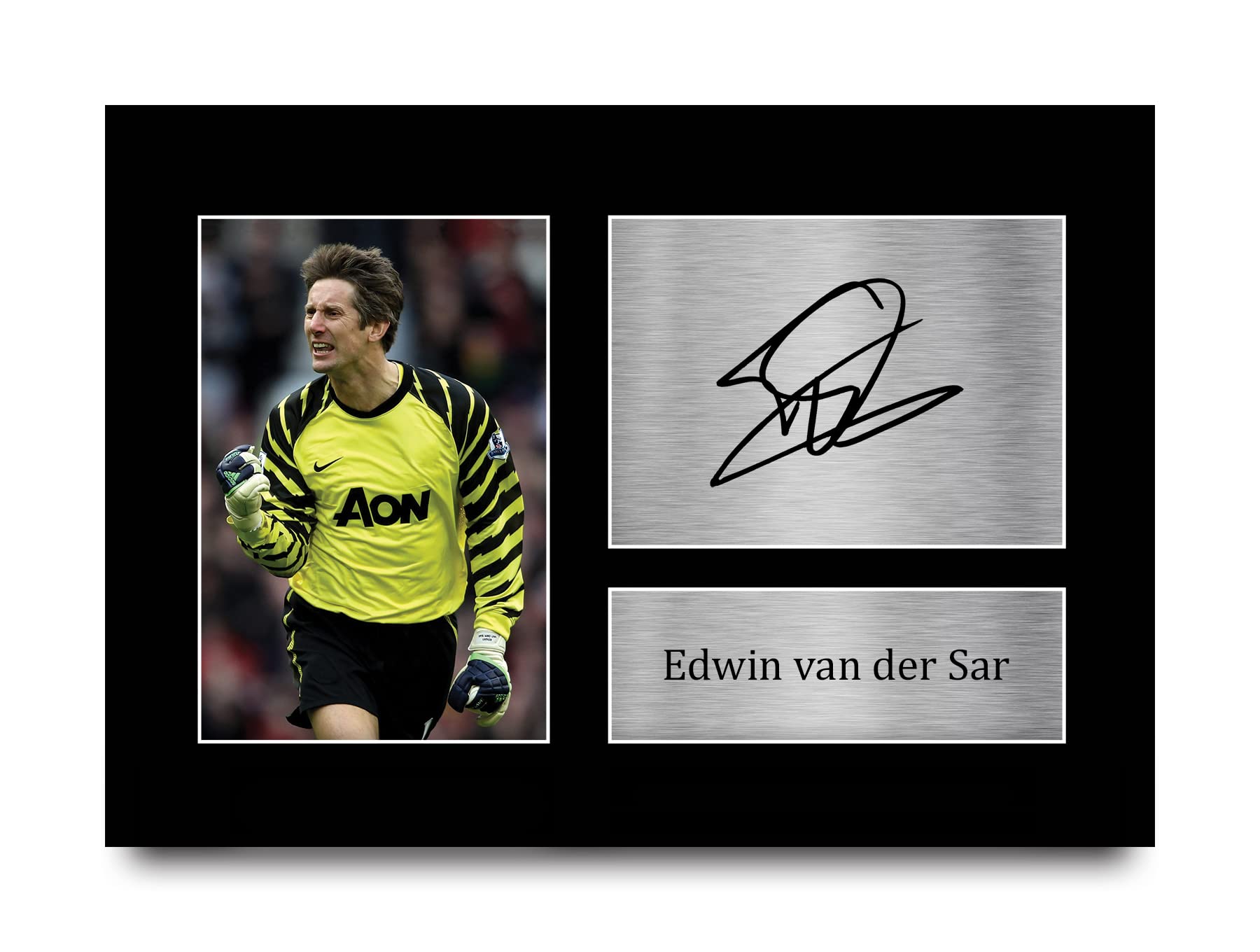HWC Trading A4 Edwin van der Sar Gifts Printed Signed Autograph Picture for Fans and Supporters - A4