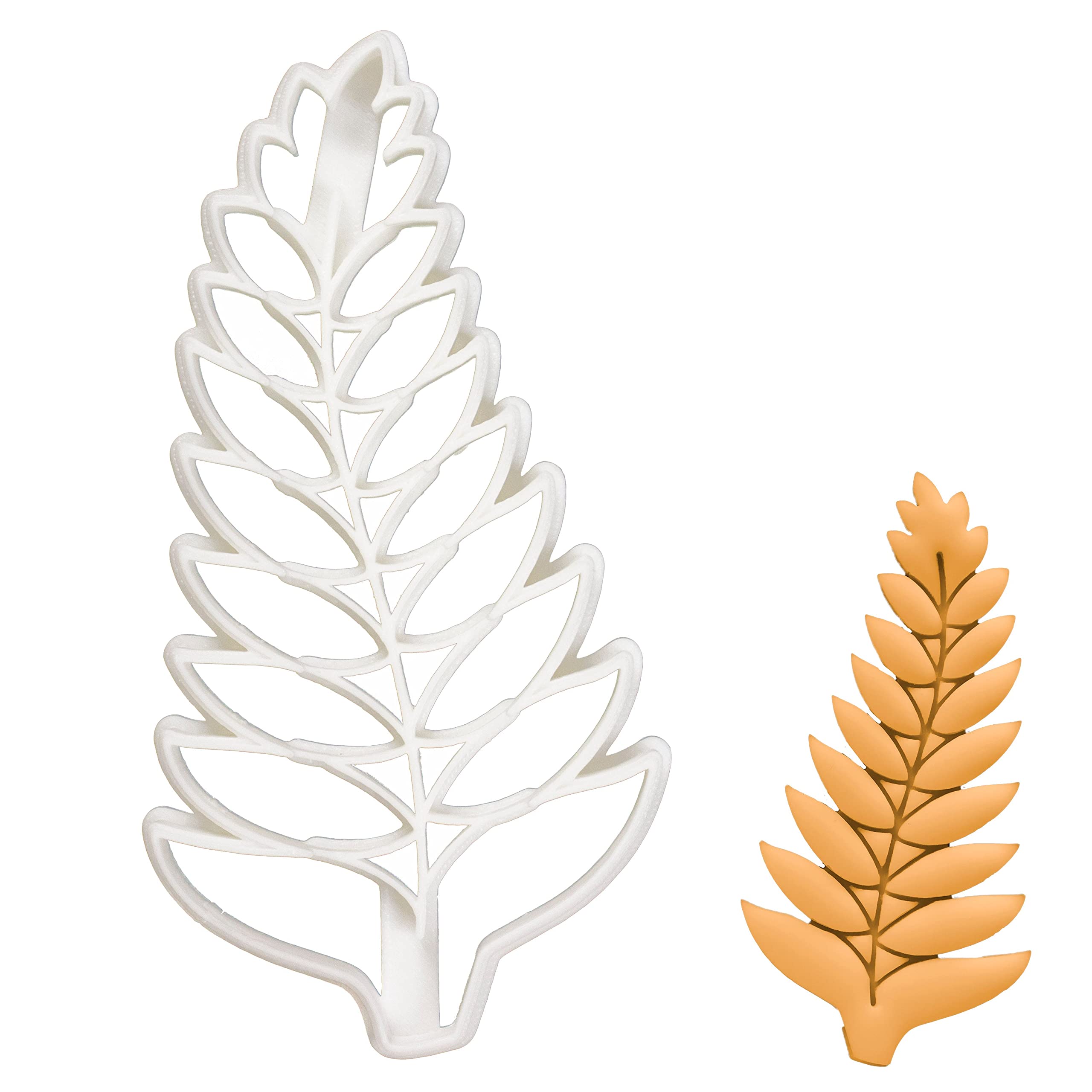BAKERLOGY Fern Leaf Cookie Cutter - Detailed Biscuit Cutter Design for Baking and Crafts, Ideal on Fondant, Dough, Clay