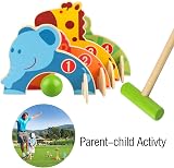 Wondertoys Wooden Animals Croquet Set for Children Educational Outdoor Toy view 3
