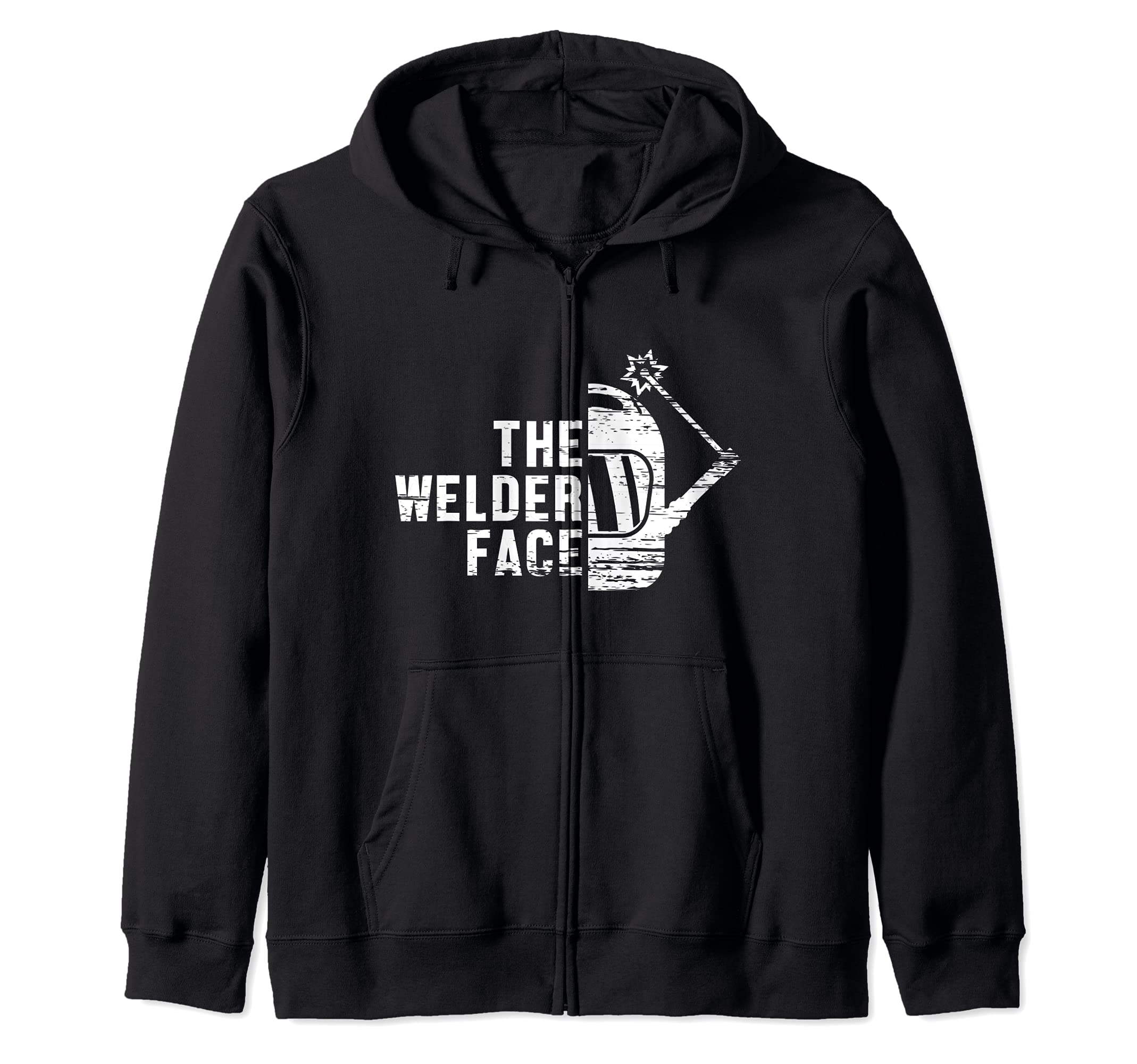 The Welder Face Welder Engineer Engineering Welding Zip Hoodie