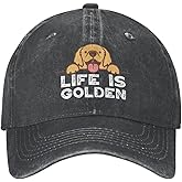 Funny Golden Retriever Caps Life is Golden Retriever Hats for Women Fashionable Womens Hats