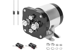 DINGRAN 4 Terminate 36V Ezgo Solenoid Kit for 1989-Up Golf Cart Replaces 20468G-Includes Solenoid Diode,Micro Switch Speed Forwarder Reverser