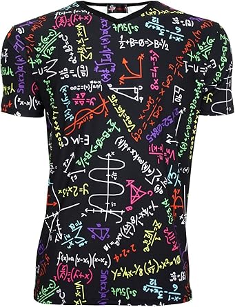 Insanity Maths Formulas Blackboard School Printed Mens V Neck T Shirt Amazon Com