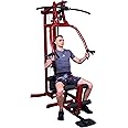 Best Fitness by Body-Solid (BFMG30) Multi-Station Single Weight Stack Home Gym Machine, Arm & Leg Strength Training Functional Exercise, Red