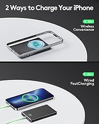 Ntaanoo Magnetic Power Bank for iPhone Magsafe