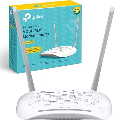 TP-Link TD-W9970 VDSL ADSL Modem Router 300Mbps WiFi 4G USB 2.0 WAN LAN Ports